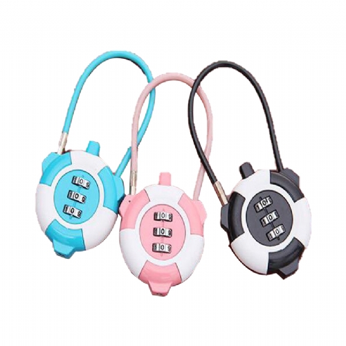 Panda password three position padlock